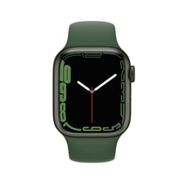 Apple Watch (Series 7) 2021 GPS 41 mm - Aluminium Vert - Bracelet sport Vert