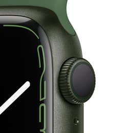 Apple Watch (Series 7) 2021 GPS 41 mm - Aluminium Vert - Bracelet sport Vert