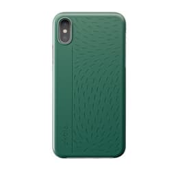 Coque iPhone X/Xs - Matière naturelle - Vert