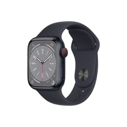 Apple Watch Series 8 (2022) GPS 45 mm - Aluminium Minuit - Bracelet sport Midnight