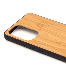 Coque Galaxy A53 et écran de protection - Bois - Noir