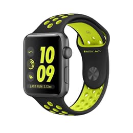 Apple Watch (Series 2) 2016 42 mm - Aluminium Gris sidéral - Sport Nike Noir