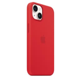 Coque en silicone Apple iPhone 14 Plus - Magsafe - Silicone Rouge