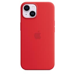 Coque en silicone Apple iPhone 14 Plus - Magsafe - Silicone Rouge