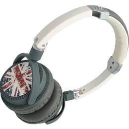 Casque filaire avec micro Omenex DJ British - Blanc
