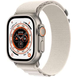 Apple Watch (Ultra) 2022 GPS 49 mm - Titane Gris - Boucle Alpine Blanc