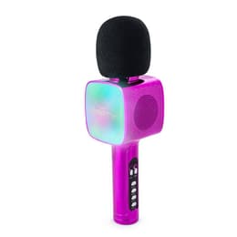 Accessoires audio Bigben Micro karaoké avec effets lumineux - rose