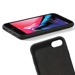 Coque iPhone 6/7/8 et 2 écrans de protection - Silicone - Noir