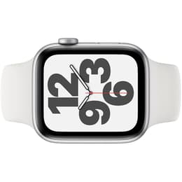 Apple Watch Series SE 1 (2020) GPS + Cellular 44 mm - Aluminium Argent - Bracelet sport Blanc