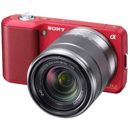 Hybride Nex 3 - Rouge + Sony Sony 18-55 mm f/3.5-5.6 OSS f/3.5-5.6