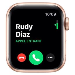 Apple Watch (Series 5) 2019 GPS + Cellular 40 mm - Aluminium Or - Bracelet sport Rose