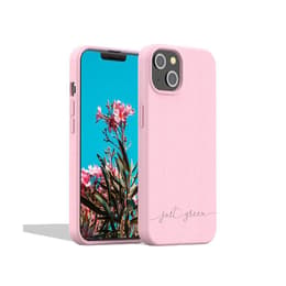 Coque iPhone 13 - Matière naturelle - rose