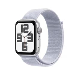 Apple Watch Series SE 2 (2022) GPS 44 mm - Aluminium Argent - Boucle sport Bleu
