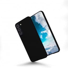 Coque Galaxy S22 5G et 2 écrans de protection - Silicone - Noir