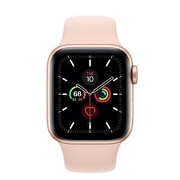 Apple Watch (Series 5) 2019 GPS + Cellular 44 mm - Aluminium Or - Bracelet sport Rose
