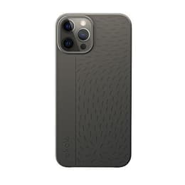 Coque iPhone 12/12 Pro - Matière naturelle - Noir