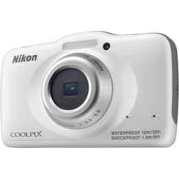 Compact Coolpix S32 - Blanc + Nikon Nikkor 3X Optical Zoom 30-90mm f/3.3-5.9 f/3.3-5.9