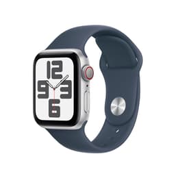 Apple Watch (Series SE) 2022 GPS 40 mm - Aluminium Argent - Bracelet sport Bleu