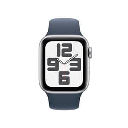Apple Watch Series SE 2 (2022) GPS 40 mm - Aluminium Argent - Bracelet sport Bleu