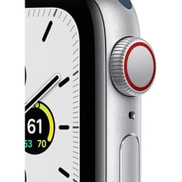 Apple Watch Series SE 2 (2022) GPS 40 mm - Aluminium Argent - Bracelet sport Bleu