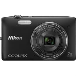 Compact Coolpix S5300 - Noir + Nikon Nikkor 7x Wide Optical Zoom ED VR 26–182mm f/3.4-6.4 f/3.4-6.4