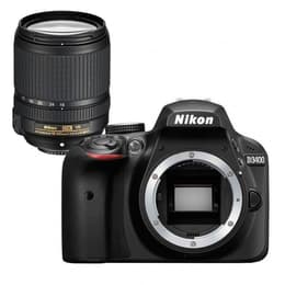 Reflex Nikon D3400 - Noir + Nikon AF-S DX Nikkor 18-140 mm f/3.5-5.6 G ED VR f/3.5-5.6G