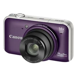 Compact PowerShot SX220 HS - Mauve + Canon Zoom Lens 14X IS 28-392mm f/3.1-5.9 f/3.1-5.9