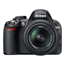 Reflex - Nikon D3100 - Noir + objectif Nikon AF-S DX Nikkor 18-55mm f/3.5-5.6G II ED