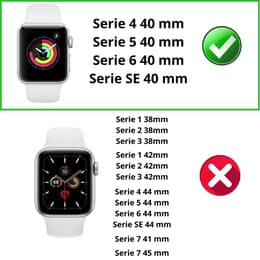Coque Apple Watch Series 6 - 40 mm - Plastique - Transparent