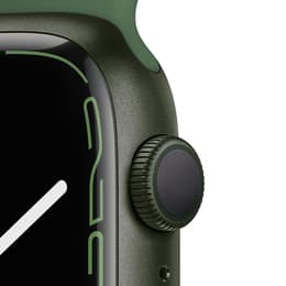Apple Watch Series 7 (2021) GPS + Cellular 45 mm - Aluminium Vert - Bracelet sport Vert