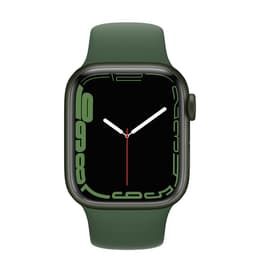 Apple Watch (Series 7) 2021 GPS + Cellular 45 mm - Aluminium Vert - Bracelet sport Vert