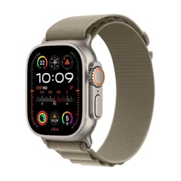 Apple Watch Ultra 2 (2023) GPS + Cellular 49 mm - Titane Titane naturel - Boucle sport Or