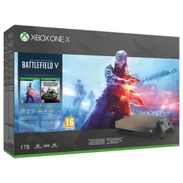 Xbox One X 1000Go - Or - Edition limitée Gold Rush Special + Battlefield V + Battlefield 2042
