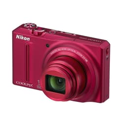 Compact Coolpix S9100 - Rouge + Nikon Nikkor 18x Wide Optical Zoom 25-450mm f/3.5-5.9 ED VR f/3.5-5.9