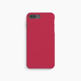 Coque iPhone 7 Plus/8 Plus - Matière naturelle - Rouge