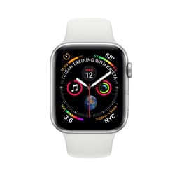 Apple Watch (Series 4) 2018 GPS + Cellular 40 mm - Aluminium Argent - Bracelet sport Blanc