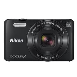 Compact CoolPix S7000 - Noir + Nikon Wide Optical Zoom 20x ED VR Nikkor 25-500mm f/3.4-6.5 f/3.4-6.5