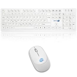 Clavier Simpletek QWERTZ Roumain Sans-fil M&K RUMENO Kit Mouse and Keyboard