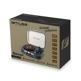 Platine vinyle Muse Platine vinyle MT-120 MB avec système CD, Bluetooth, USB, stéréo 3 vitesses 33/45/78 tours