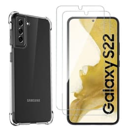 Coque Galaxy S22 5G et 2 écrans de protection - TPU - Transparent