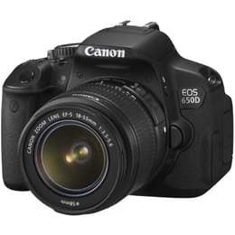 Reflex EOS 650D - Noir + Canon Zoom Lens EF-S 18-55mm f/3.5-5.6 IS STM f/3.5-5.6