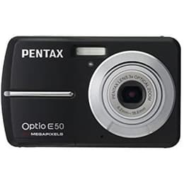 Compact Optio E50 - Noir + Pentax Pentax Lens Optical Zoom 37.5-112.5 mm f/2.8-5.2 f/2.8-5.2