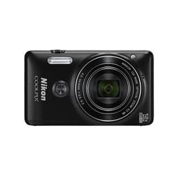 Compact Coolpix S6900 - Noir + Nikon Nikkor 12x Wide Optical Zoom ED VR f/3.3 - 6.3