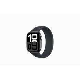 Apple Watch Series 10 (2024) GPS + Cellular 46 mm - Aluminium Noir de jais - Boucle sport Noir