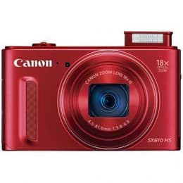 Compact PowerShot SX610 HS - Rouge + Canon Zoom Lens 18x IS 25-450mm f/3.8-6.9 f/3.8–6.9
