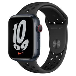 Apple Watch (Series 7) 2021 GPS + Cellular 45 mm - Aluminium Noir - Noir