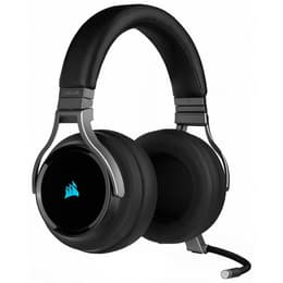 Casque réducteur de bruit gaming filaire + sans fil avec micro Corsair Virtuoso RGB - Noir