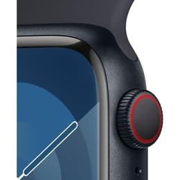 Apple Watch Series 9 (2023) GPS 41 mm - Aluminium Minuit - Bracelet sport Noir