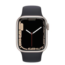 Apple Watch (Series 7) 2021 GPS 41 mm - Aluminium Argent - Boucle sport Noir