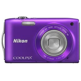 Compact Coolpix S3300 - Mauve + Nikon Nikkor Wide Optical Zoom VR 26-156 mm f/3.5-6.5 f/3.5-6.5